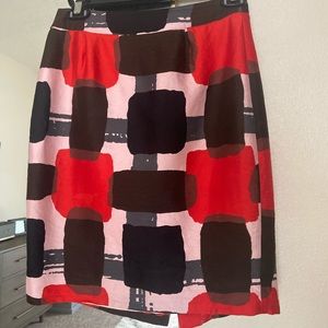 Kate Spade Pencil Skirt - abstract black pink